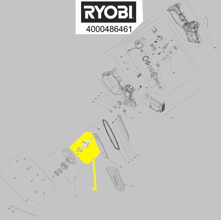 dispositif réglage chaine réf. 5131046797 Ryobi